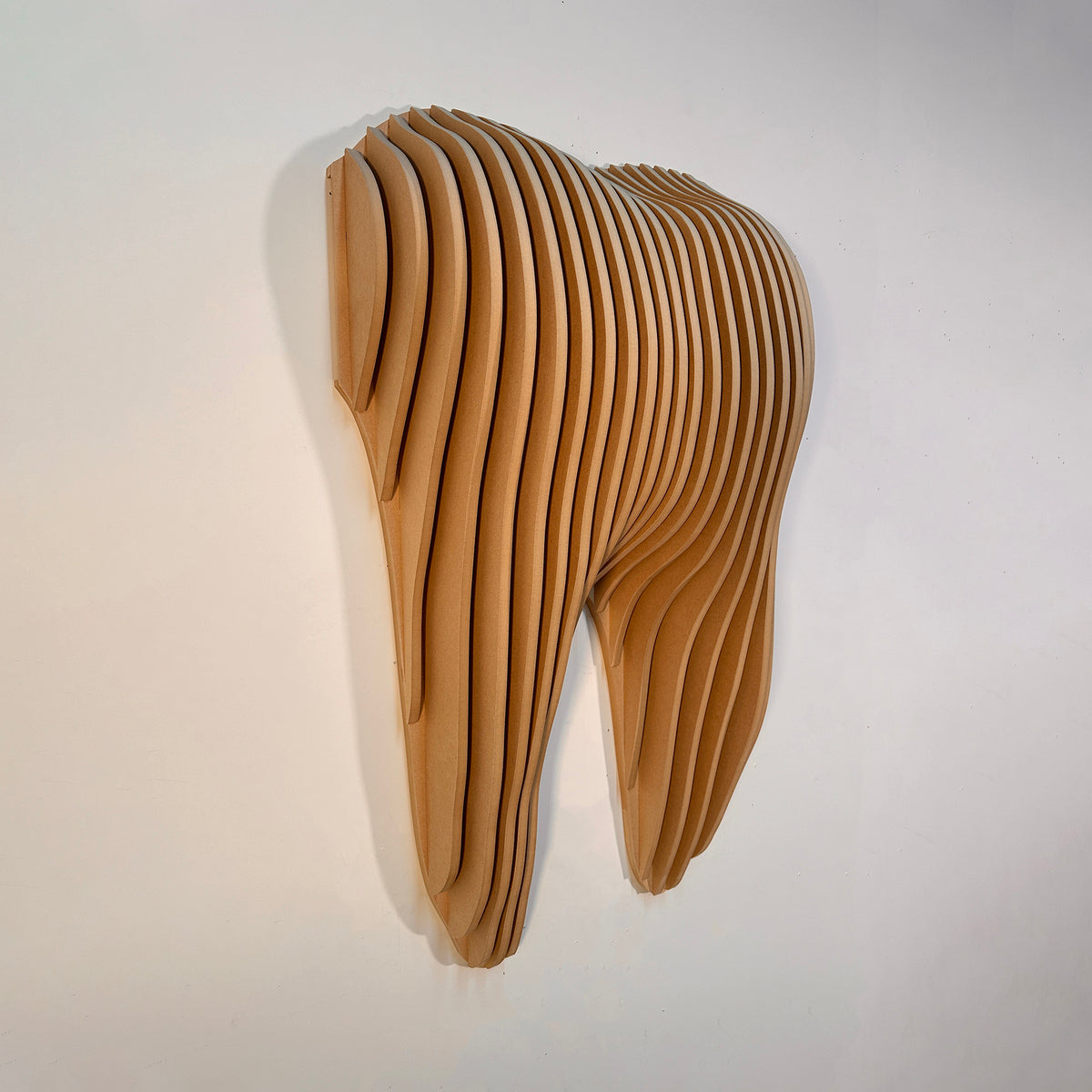 3D Parametric Tooth Shape Wall Decor  Wall Paneling.